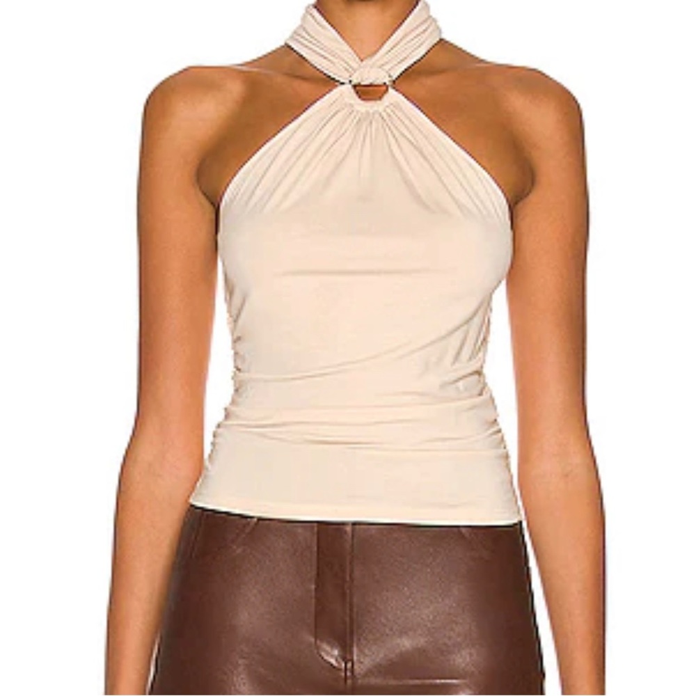 Jonathan Simkhai Standard Lindsey Tank Top in Shell NWT